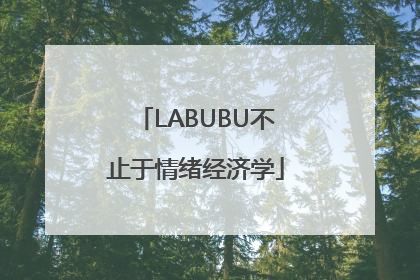 LABUBU不止于情绪经济学